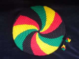 Rasta Reggae Jamaican Knitted Woollen Hat / Beret / Cap  