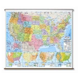  Universal Map 2790428 US Advanced Political Wall Map 