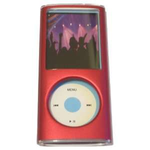 iPod Nano 4th Generation Case (4G) RED Snap On Hard Cover with Screen 