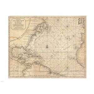 Mortier Map of North America, the West Indies, and the Atlantic Ocean 