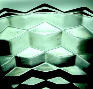 JEANNETTE glass CUBE   CLEAR pattern OPEN SUGAR BOWL  