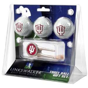 Indiana University Hoosiers 3 Golf Ball Gift Pack w/ Cap Tool