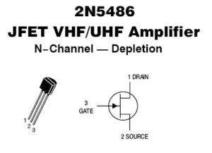 2N5486 VHF/UHF JFET Transistor Design Kit w/ PCB  