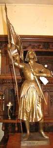 Antique Bronze statue of Joan Of Arc 15741  