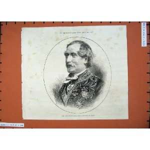  1875 Portrait Count De Jarnac French Ambassador London 