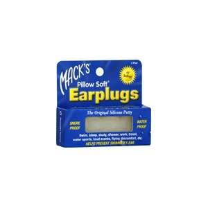  Macks Pillow Soft Earplugs, 2 count (Pack of 3) Health 