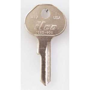   1092 900 M19 Key Blank,Brass,Type M19,4 Pin,PK 10