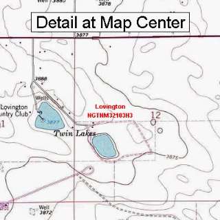  USGS Topographic Quadrangle Map   Lovington, New Mexico 
