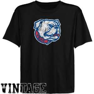 Louisiana Tech Bulldogs Youth Black Distressed Logo Vintage T shirt