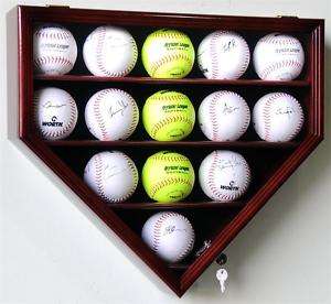 14 Soft Ball Softball Display Case Rack Stand Cabinet  