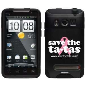  Save the Ta tas Logo   Black design on HTC Evo 4G Case by 