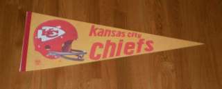 1970s Kansas City Chiefs pennant vintage logo  