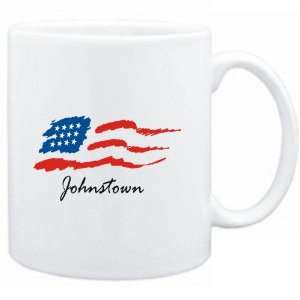  Mug White  Johnstown   US Flag  Usa Cities Sports 