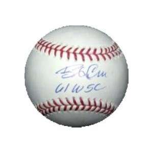  Bob Cerv Autographed Ball   inscribed 61 W S C: Sports 
