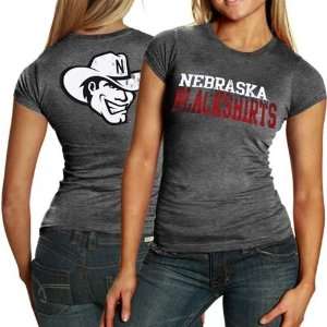  My U Nebraska Cornhuskers Ladies Black Heathered 