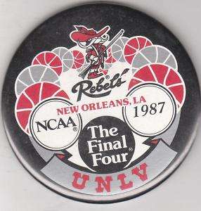 1987 Vintage UNLV Rebels basketball Final Four Pinback  