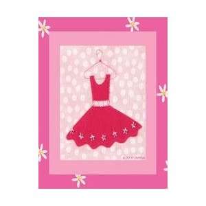  Little Pink Dress III 9 X 12 Art Block Wall Art Kitchen 