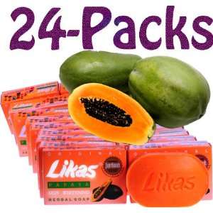  24 packs Likas Papaya Soaps $2.85ea ($3.36 ea including 