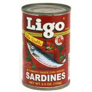Ligo Sardines w/ Tomato Sauce   Chili Grocery & Gourmet Food