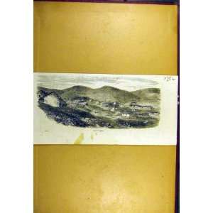  1857 View Karani Landscape Old Print