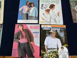 Vintage Knit Knitting Pattern book Huge Lot of 16 1950s 80s Sweaters 