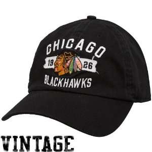 Old Time Hockey Chicago Blackhawks Black Rangeley Adjustable Hat 