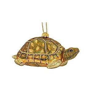 Land Turtle Glass Ornament