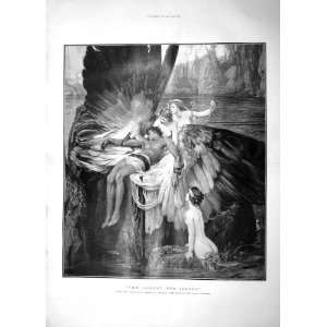  1901 LAMENT ICARUS ANGELS HERBERT DRAPER FINE ART