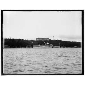  Hotel Champlain from the lake,Bluff Point,N.Y.