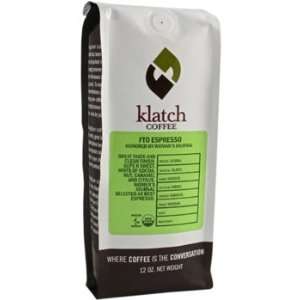 Klatch Coffee   FTO Klatch House Espresso Coffee Beans   12 oz:  