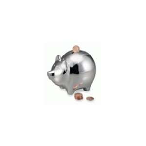  Sterling Craft Silver Plated Piggy Bank: Home & Kitchen