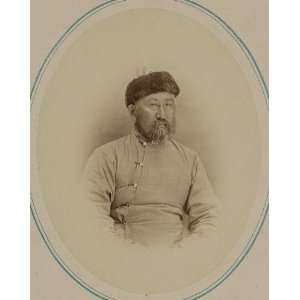    Nationalities,Turkestan krai,man,fur hat,c1865