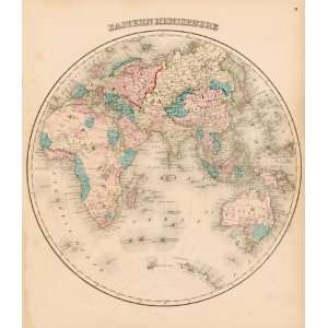  Gray 1873 Antique Map of the Eastern Hemisphere