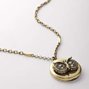  Fossil Glam Owl Locket Jewelry