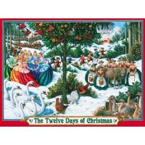  Twelve Days of Christmas Jigsaw Puzzle Toys & Games