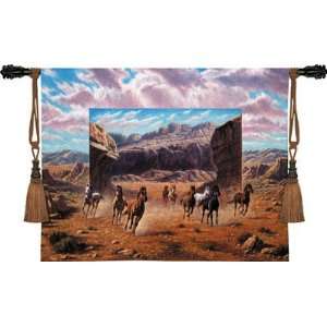  Tapestry Wall Hanging Running Horses [Kitchen]: Home 