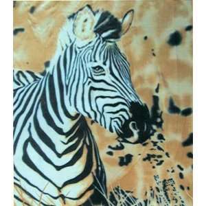  Zebra Fleece Throw ~ 100% Polyester ~ Size 50 in. X 60 in 