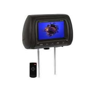   LCD Monitor Loaded in a Universal Headrest   Black: Car Electronics