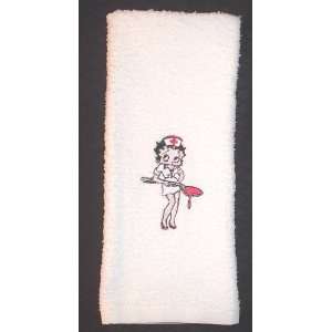   MEDICINE   NURSE BETTY BOOP   Embroidered Hand Towel 