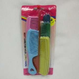  12Pc Color Plastic Comb Set Case Pack 96   788064 Beauty