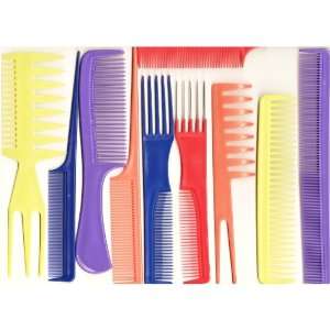   Assorted hair combs   assorted colors   10 most usefull combs Beauty