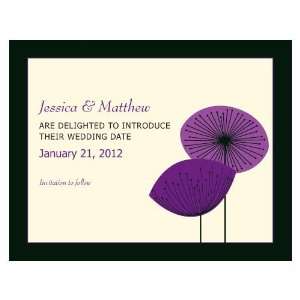  Personalized Romantic Elegance Wedding Save The Date Card 