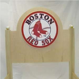  Boston Red Sox Headboard Size Twin, Finish Natural