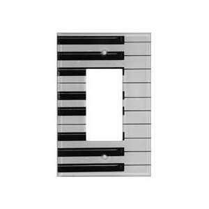 Piano Keys Decorative Light Switch Cover   Single Rocker Switch