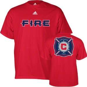  Chicago Fire Red adidas Soccer Primary One T Shirt: Sports 