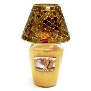  Aromatherapy lux Jar Candle with Mosaic Glass Shade: Home 