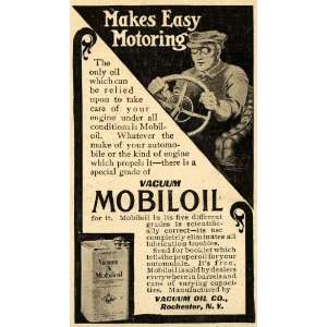  1907 Ad Vacuum Oil Co. Mobiloil Lubrication Motor NY 