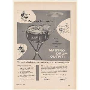  1960 Mastro Drum Outfit Most Talked About Print Ad (Music 