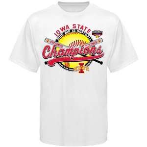 Iowa State Cyclones White 2010 Big 12 Softball Tournament Champions T 