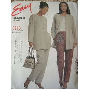   EASY STITCH N SAVE BY MCCALLS SEWING PATTERN #3913: Arts, Crafts